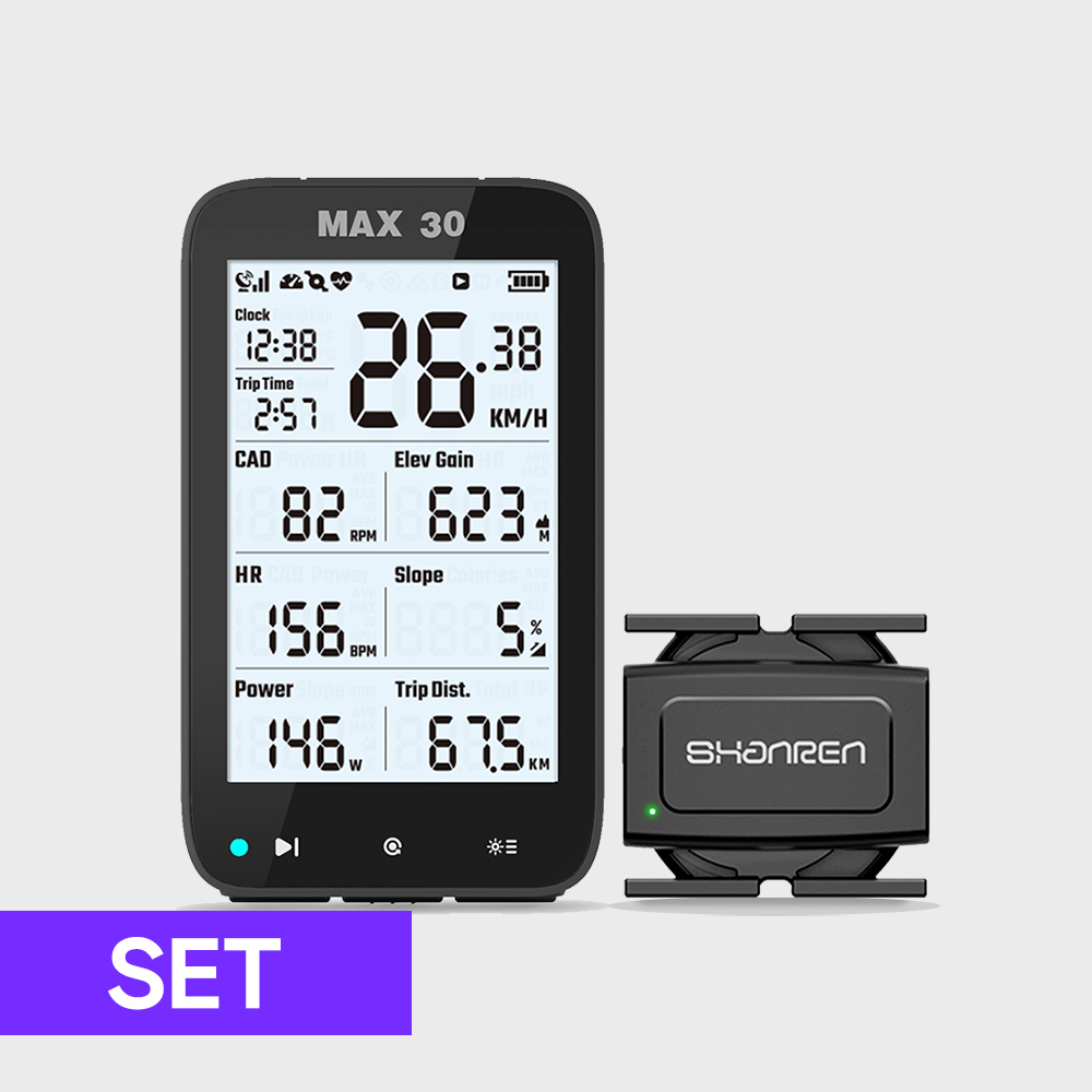 [샨렌] 맥스30 MAX 30 GPS 속도계 + SC20 센서 (5세트 이상)